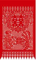 武汉 婚庆用品,丝绸喜字系列,皮革书画-武汉福美鑫丝绸皮革工艺